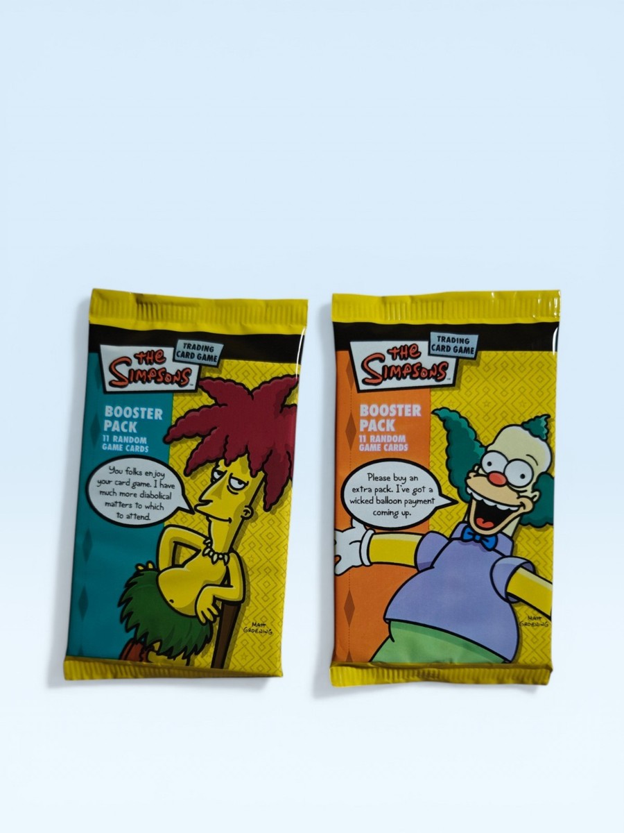 simpsons booster box Bob Krusty The Simpsons TCG Booster Packs Lot of 2 SEALED 2003 WOTC