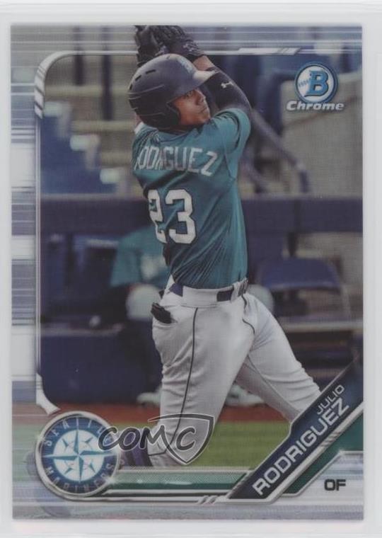 2019 Bowman Draft Chrome Refractor Julio Rodriguez #BDC-60 0l8