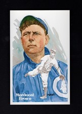 #56 MORDECAI BROWN, Cubs ~ Perez-Steele Hall of Fame art postcard #812/10,000