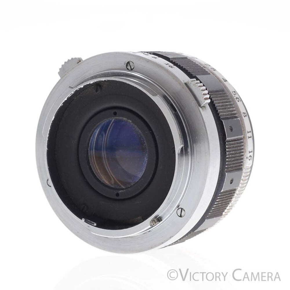 Olympus F.Zuiko Auto-S 38mm f1.8 for Olympus Pen F FT FV Camera