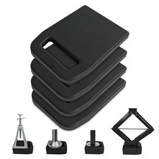 Rubber RV Stabilizing Jack Pads 6.4" x 6.4", 4 Packs Rubber 8.8" x 6.4"