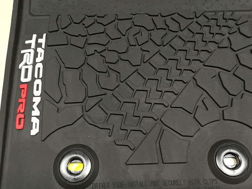 Genuine Toyota 2016 & Newer Tacoma TRD PRO All Weather Rubber Floor Liners/Mats - Bild 6 von 6