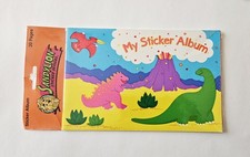 Vtg Sandylion Sticker Album NIP 1998 Dinosaurs T-Rex Long Neck Pterodactyl Dino