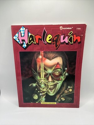 SHADOWRUN HARLEQUIN 7306 FASA RPG 1990 SOFTBACK SOURCEBOOK ROLE-PLAY BOOK