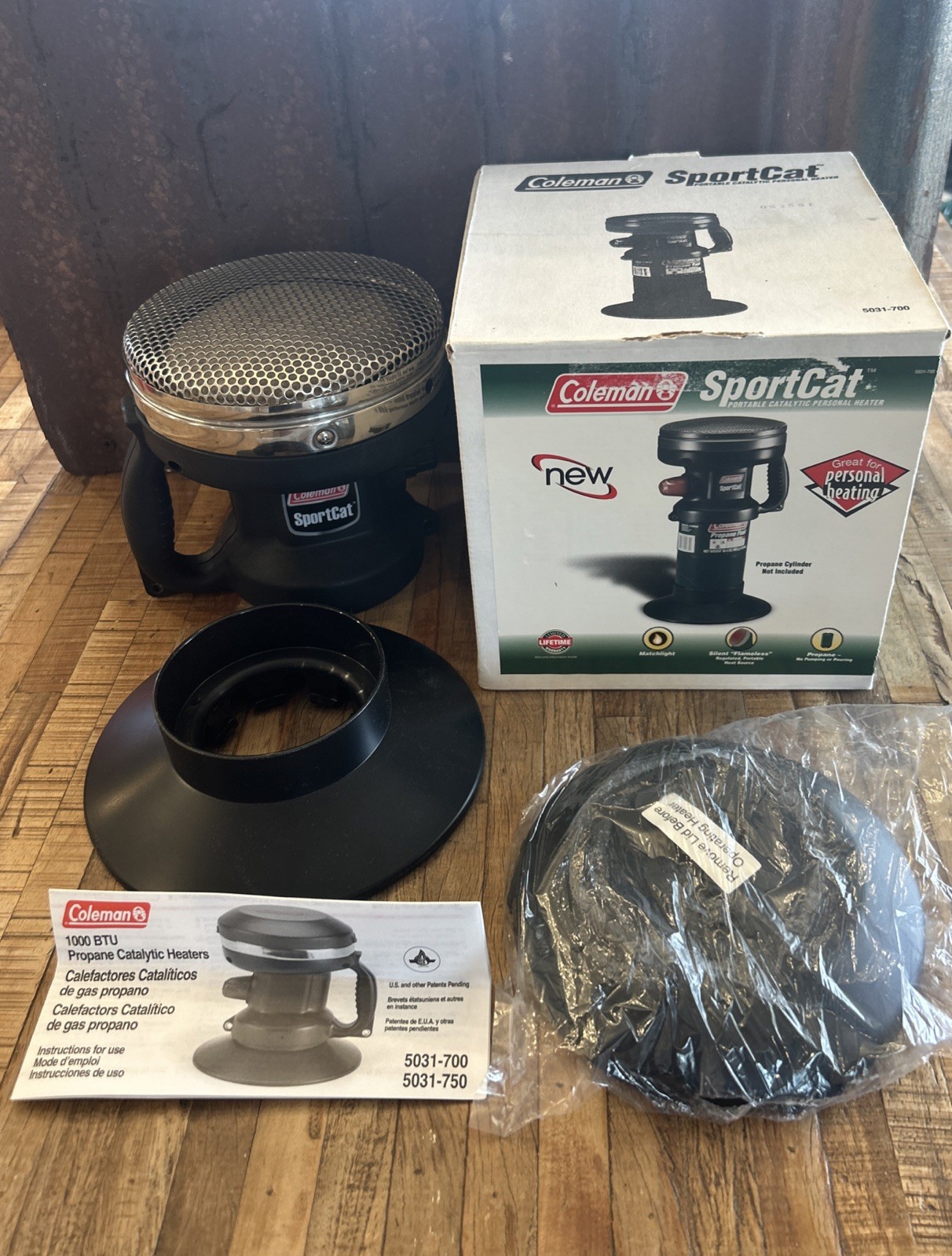 NEW Coleman SportCat Catalytic Propane Heater Portable 1,100 BTU Model 5031-700