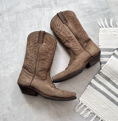 Vintage Sancho Western Cowboy Leather Biker Boots As 98 Moma Vibe
