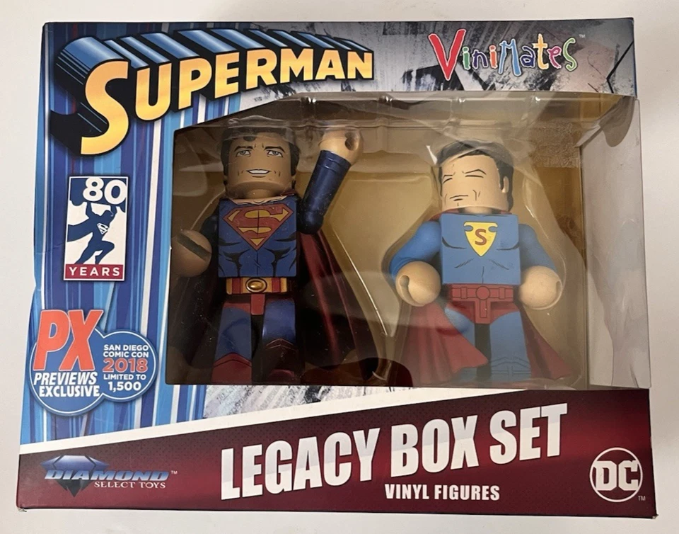 DC Comics Diamond Select Toys Superman Vinimates Legacy Box 2018 Comic Con Ltd. Foto 2 de 4