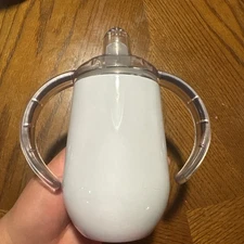 NEW 10oz Stainless Steel Sublimation Sippy Cup (Set Of 3)