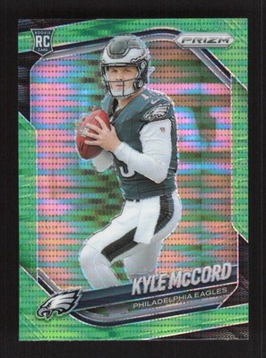 Kyle McCord 2025 Panini Prizm Neon Green Pulsar Rookie #377