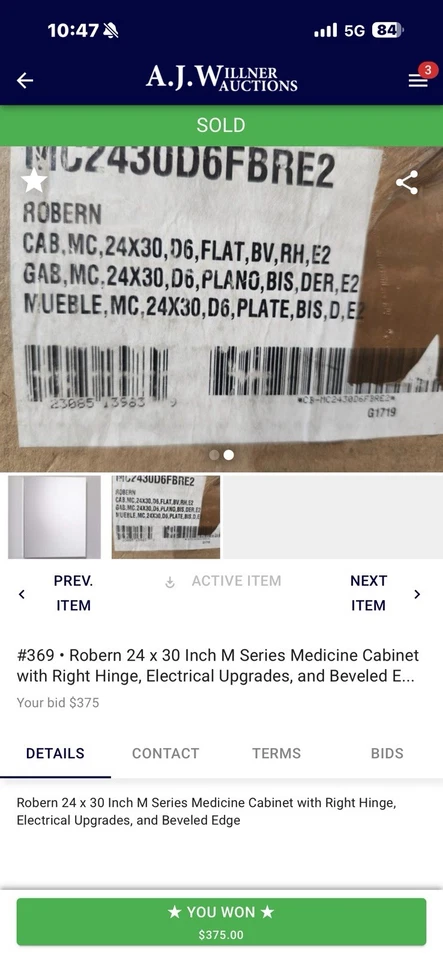 Robern M Series MC 2430D6FBRE2 24" x 30" x 6” Left Single Door Medicine Cabinet - Image 3 of 3