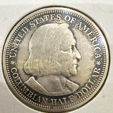 1893 Columbian Exposition Commemorative Half Dollar 50C Silver .900 Phila BU