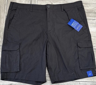 2017 Season Apt 9 Premier Flex Pepper Black Cargo Shorts Size 42 Flex Waistband