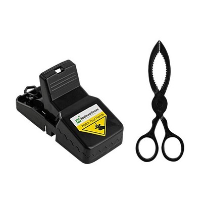 Restaurantware-Pest Tek 1 Durable Commercial Mice Trap Set, 4.4 x 1, Black 