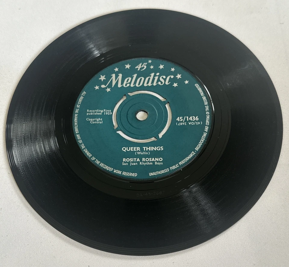 Rosita Rosana ~ Little Boy ~ 7” Reggae / Calypso Vinyl Record VG+ / M - Image 4 of 4