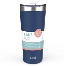 Zak! Designs Indigo 20 Ounce Insulated Stainless Steel Tumbler