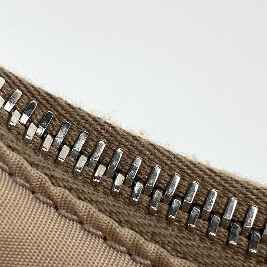 PRADA Plate Handbag Beige Nylon 21cm with Dust Bag #BS1535 thumbnail 6