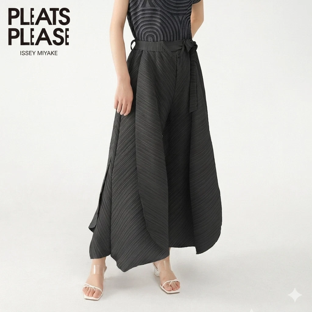 ISSEY MIYAKE Black Regular Size Pants for Women for sale | eBay