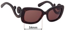 SFx Replacement Sunglass Lenses fits Prada SPR27O  PR27OS - 54mm Wide
