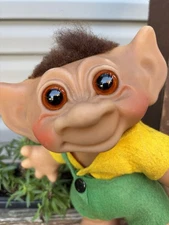 Cutest Latex Thomas Dam Denmark Troll 8” Lykketrold Girl And boy 1962 Vintage