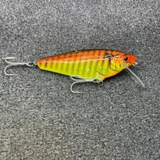 Bagley’s Shallow Monster Shad All Brass Vintage Crankbait 5" - TIG Tiger Stripe