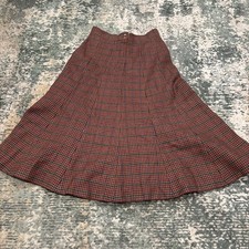 JGHook Worsted Wool Womens Vintage Skirt Houndstooth Lined Size 8