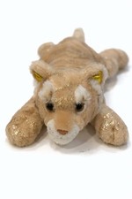 FAO Schwarz Lying Tiger 15 Plush Stuffed Animal Gold Edition Adopt A Pet Toy