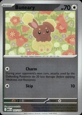Buneary 107/132 ME01 Mega Evolution Reverse Holo C NM English Pokémon