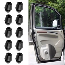HEVLE 10Pcs Car Door Bumper Guards Shock Absorber, 0.5x0.7in, Black