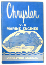 1960s Chrysler V-8 Marine Engines Operating Manual M-series Unused Wb