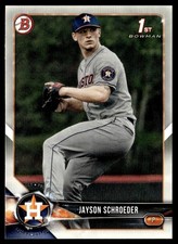 2018 Bowman Draft Jayson Schroeder Houston Astros #BD-23