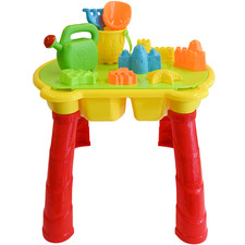 Large Sand and Water Table with Lid and Accessories - Kids Outdoor Sandpit