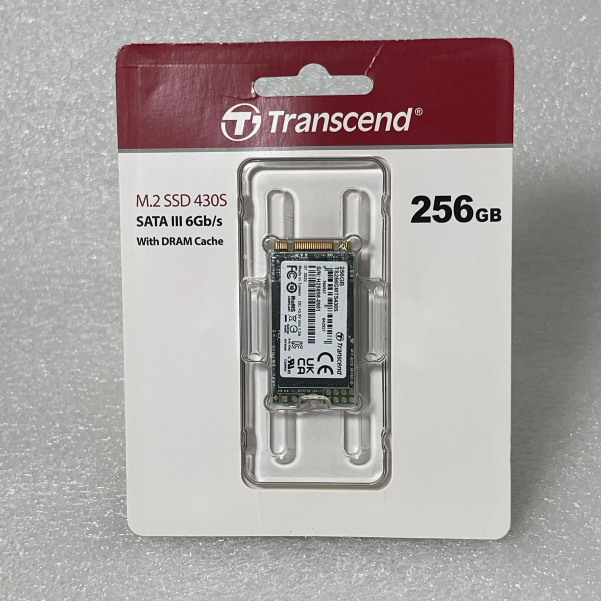 Transcend M.2 NVMe SSD 256 GB 2242 PCIe Gen4x4 Max lezen: 3.300 MB/s Max schrijven: 1600 MB/s M-sleutel TS256GMTE410S