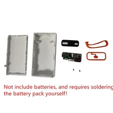 White 2 Slots 21700 Power Bank Case Cage  Durable Portable For PC/ Smartphone,