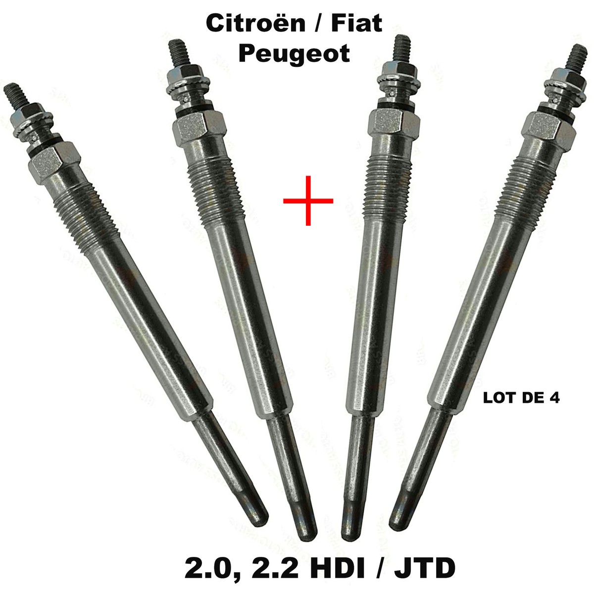 4 Bujías De Precalentamiento Para 206 306 307 406 C5 C8 Boxer Ducato 2.0 HDi / JTD – PARTSLINE KC00048