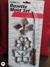 Vintage Rosette Mold Set new in Package Fox Run, #4512