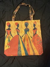 Women s Multicolor Graphic Print Tote Bag Zip...
