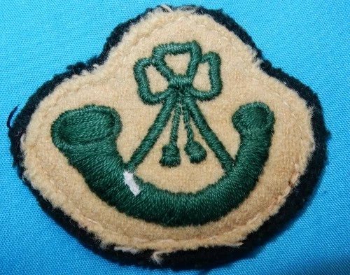 WW2 OX & BUCKS LIGHT INFANTRY MILITARY BADGE CLOTH PATCH GENUINE WORLD WAR II