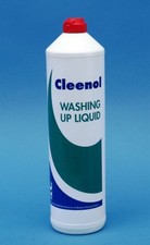 Image of Washing Up Liquid 1L 1 Litre Grease Removal Hand Detergent - Cleenol 02082X