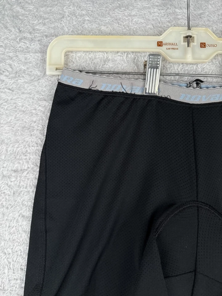 Pantalones Cortos de Ciclismo Novara Adultos Medianos Negros Forro Nylon Mezcla Spandex Acolchados LEER Foto 4 de 4