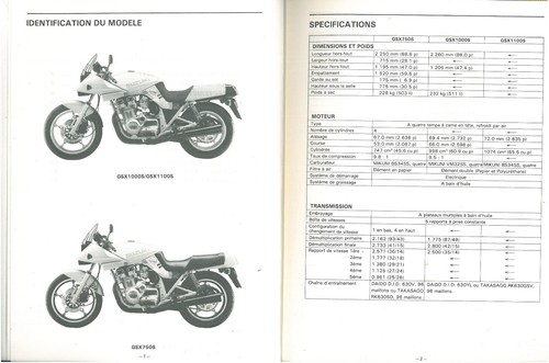 Zeitschrift Zusatzwerkstatt Suzuki Katana GSX 750 S 1000 1100 Technisches Handbuch - Bild 3 von 5