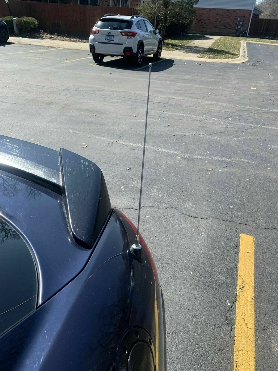 AntennaMastsRus Short 4" Black Aluminum Antenna – Made In USA, Fits Hyundai Tiburon 1997-2006 - View #10