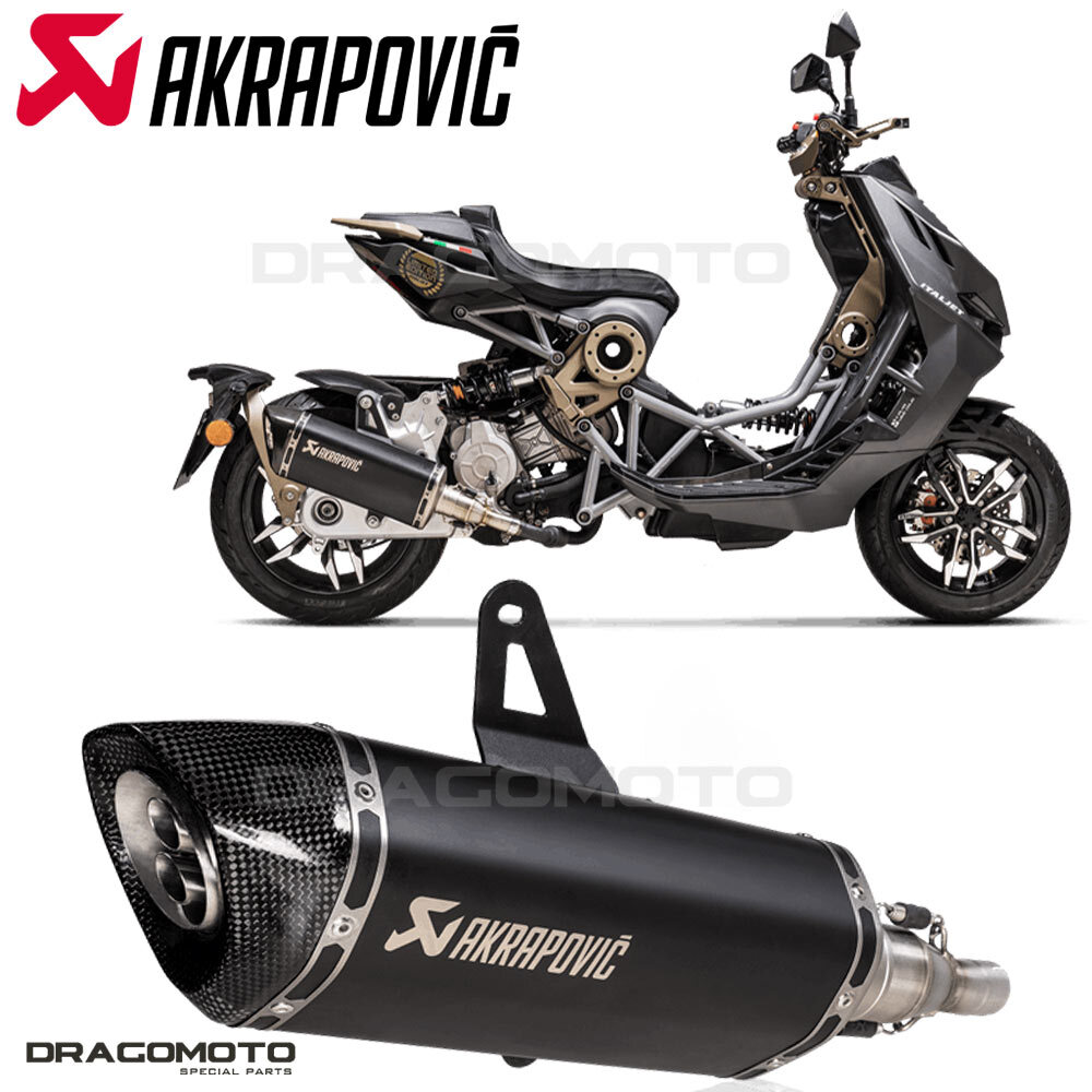 ITALJET DRAGSTER 125 / DRAGSTER 200 2021-2023 Exhaust AKRAPOVIC