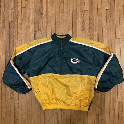 packers ジャケット Vintage Green Bay Packers Jacket Mens XL Green Yellow NFL