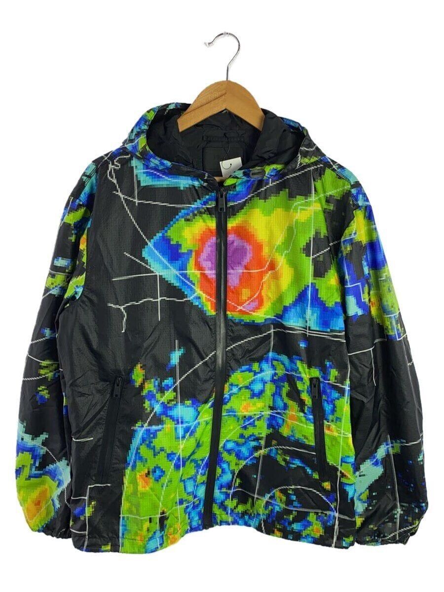PRADA Nylon Ripstop Jacket HEAT MAP Multicolor Pattern Size S SGN452 S171 Pre-Owned