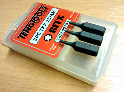 Teng Tools Schraubendreher-Bits - Torx TX7 (3ER-Pack) TX2500703