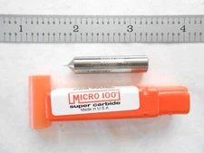 NEW MICRO 100 USA SOLID CARBIDE BORING BAR .020" MIN BORE X .080" MAX BORE DEPTH