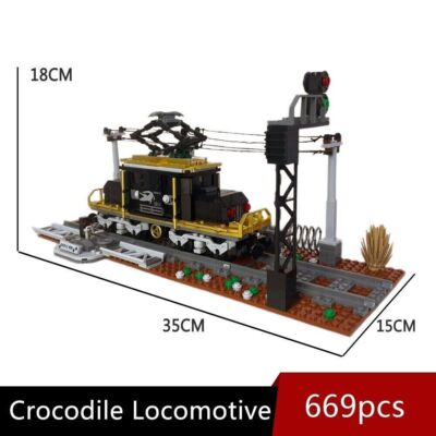 Building Blocks Sets Crocodile Locomotive Train Bricks Model Kids Toys 59007 Neu