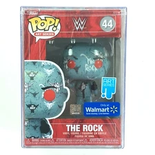Funko Pop! WWE The Rock #44 Artist Series Vinyl Figure Walmart Exclusive in Case