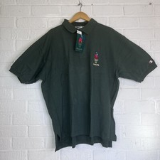 NWT Vintage Champion Shirt Men's Green Polo Atlanta Olympics 1996 Embroidered