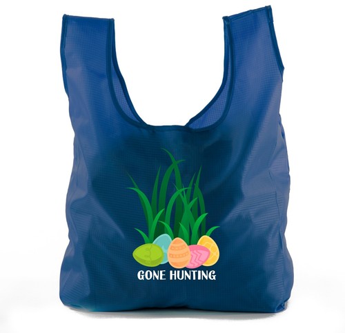 Easter Basket Bags, Bulk Reusable Easter Egg Hunt Tote Bags - Gone Hunting - Picture 4 of 11